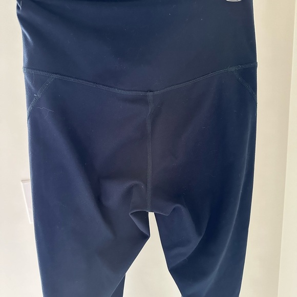 Girlfriend Collective Blue High-Waisted Leggings - Picture 6 of 7